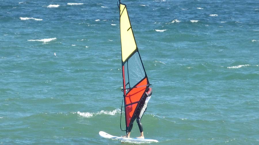 Surfer auf der Ostsee